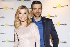 Joanna Koroniewska i Maciej Dowbor na premierze "Interes życia"
