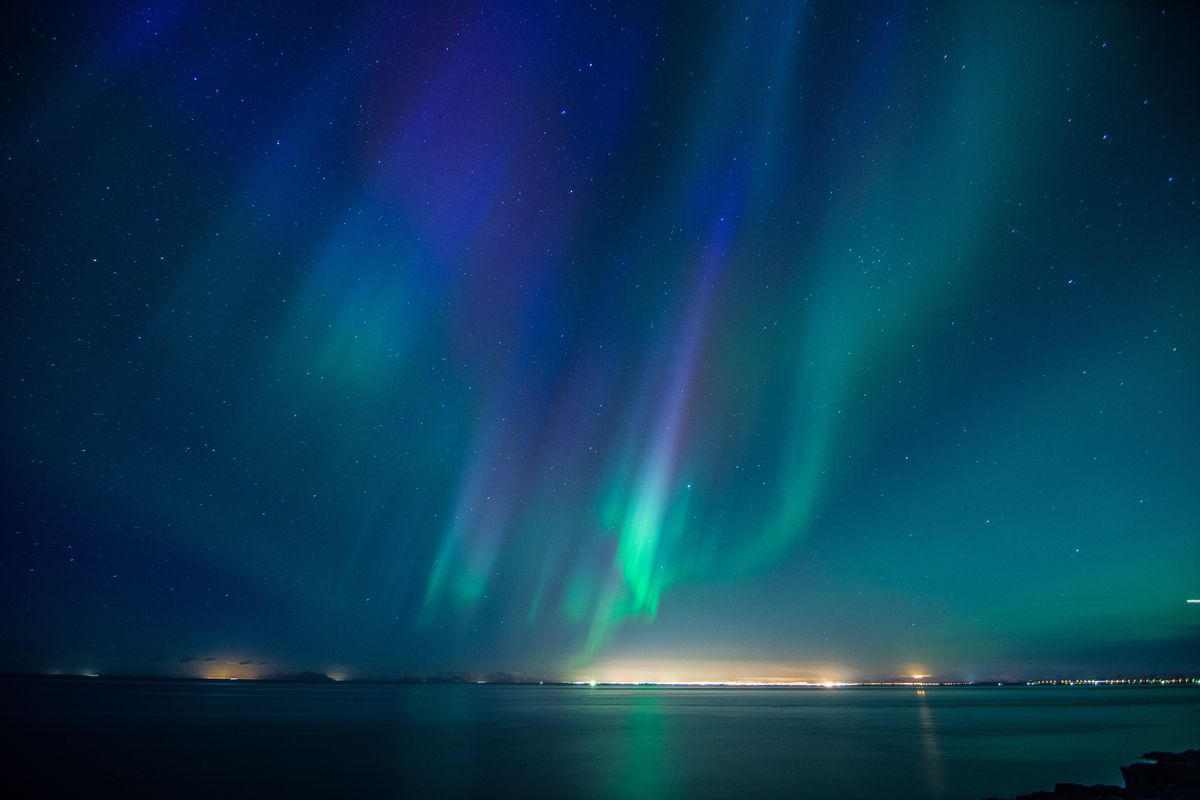 Zorza polarna na Islandii - zdjęcie ilustracyjne