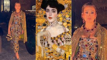 Jennifer Lopez niczym obraz Gustava Klimta błyszczy na pokazie Dolce & Gabbana. "BOGINI"