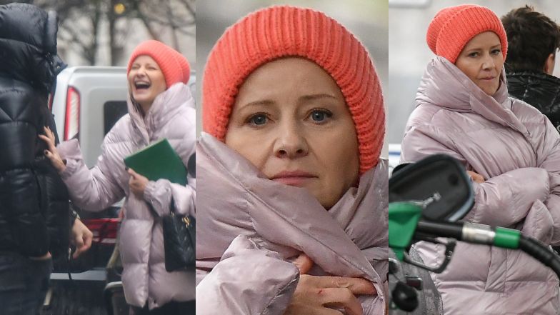 Małgorzata Kożuchowska rozmawia z Miśkiem Koterskim, a potem tankuje auto za pół miliona złotych