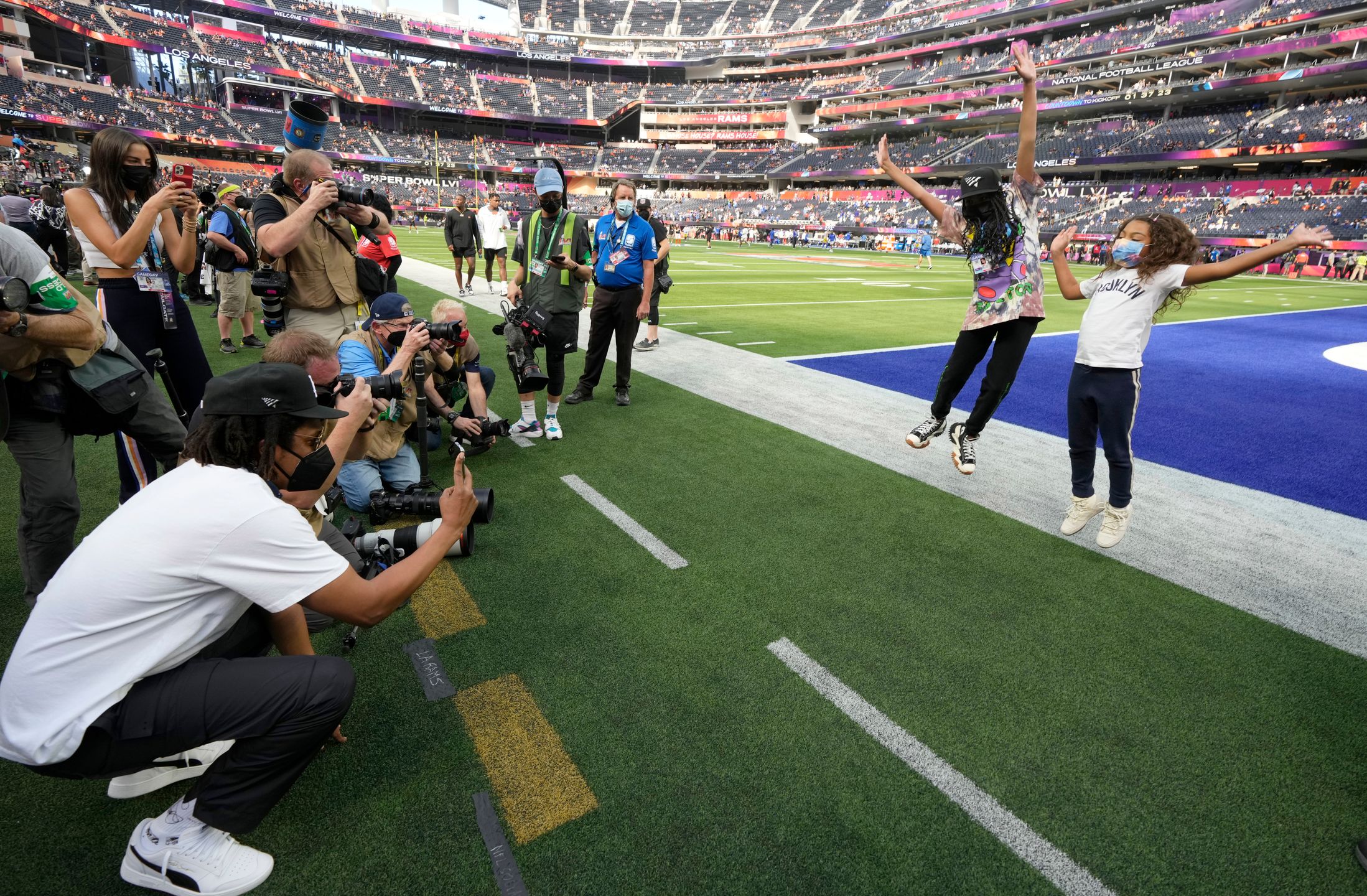 Jay-Z i Blue Ivy na Super Bowl