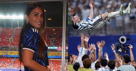 Antonela Roccuzzo, najwierniejsza kibicka Messiego, razem z DZIEĆMI dopingowała MĘŻA. "NAPRZÓD!" (ZDJĘCIA)
