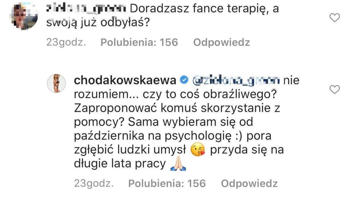 Komentarze na Instagramie Ewy Chodakowskiej