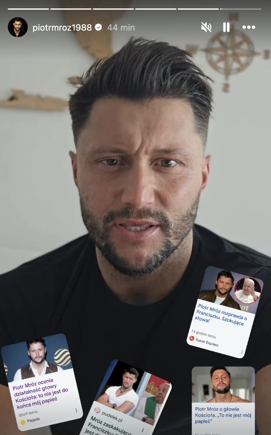 Piotr Mróz tłumaczy się ze swoich słów