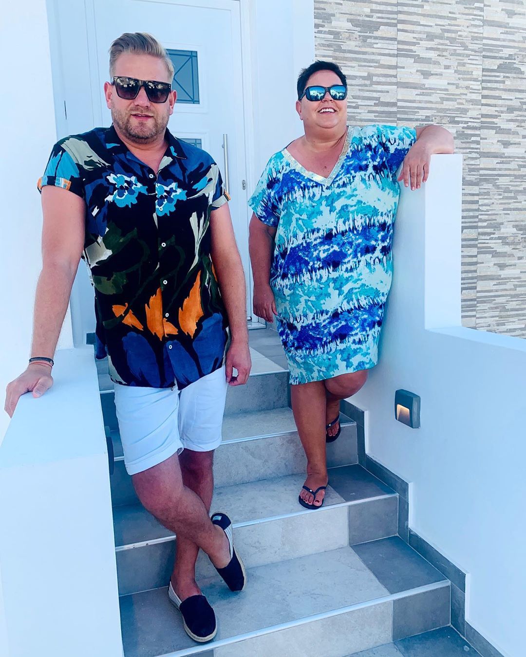 Dorota Wellman i Bartek Jędrzejak w Grecji