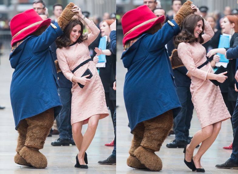 Księżna Kate tańczy z misiem Paddingtonem