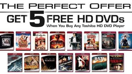 Promocja pięć darmowych filmów HD DVD trwa nadal! 1