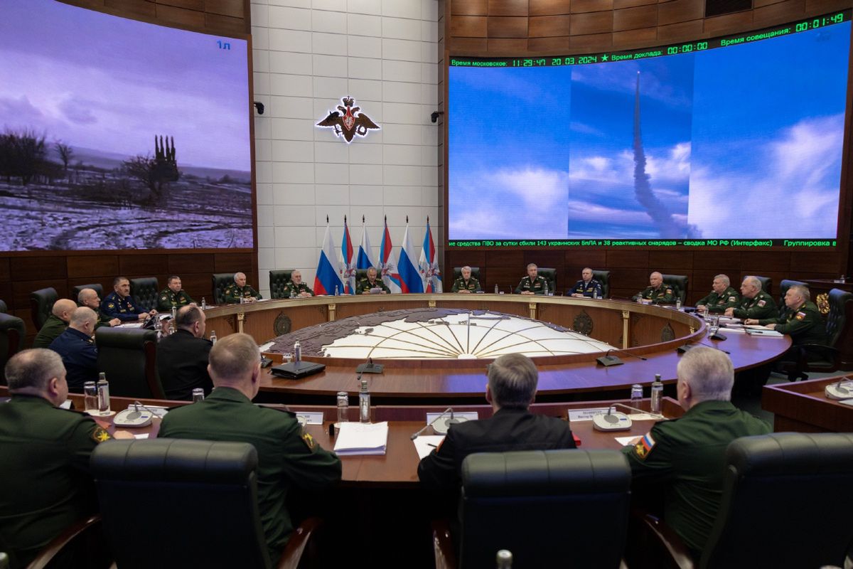 Meeting of the board of the Russian Ministry of Defense. Sergei Shoigu lists new divisions and brigades.