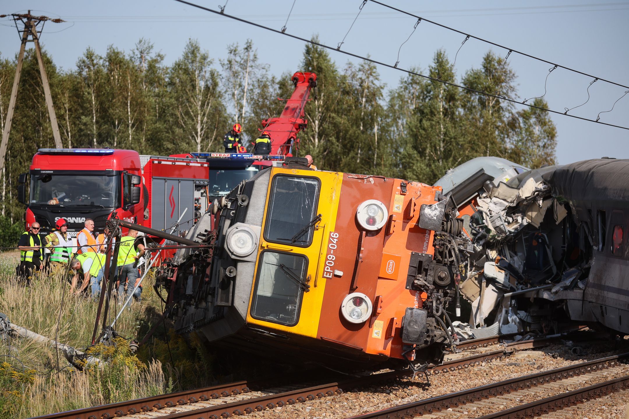 Sokolniki Suche (pow. przysuski, gm. Wieniawa), 09.09.2026. Miejsce wykolejenia pociągu PKP Intercity relacji Lublin-Szczecin w miejscowości Sokolniki Suche.