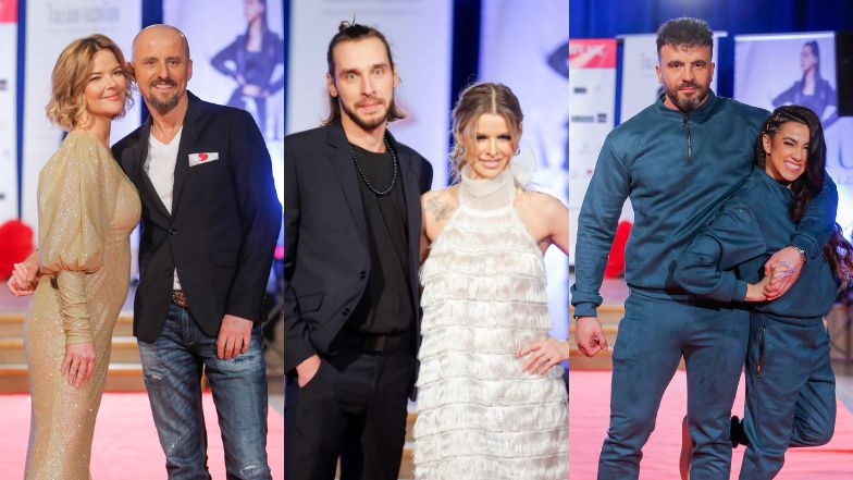 Celebrytki brylują z partnerami na walentynkowej imprezie