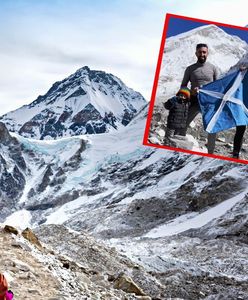 Rodzice w tenisówkach. Dwulatek na ścianie Mount Everestu