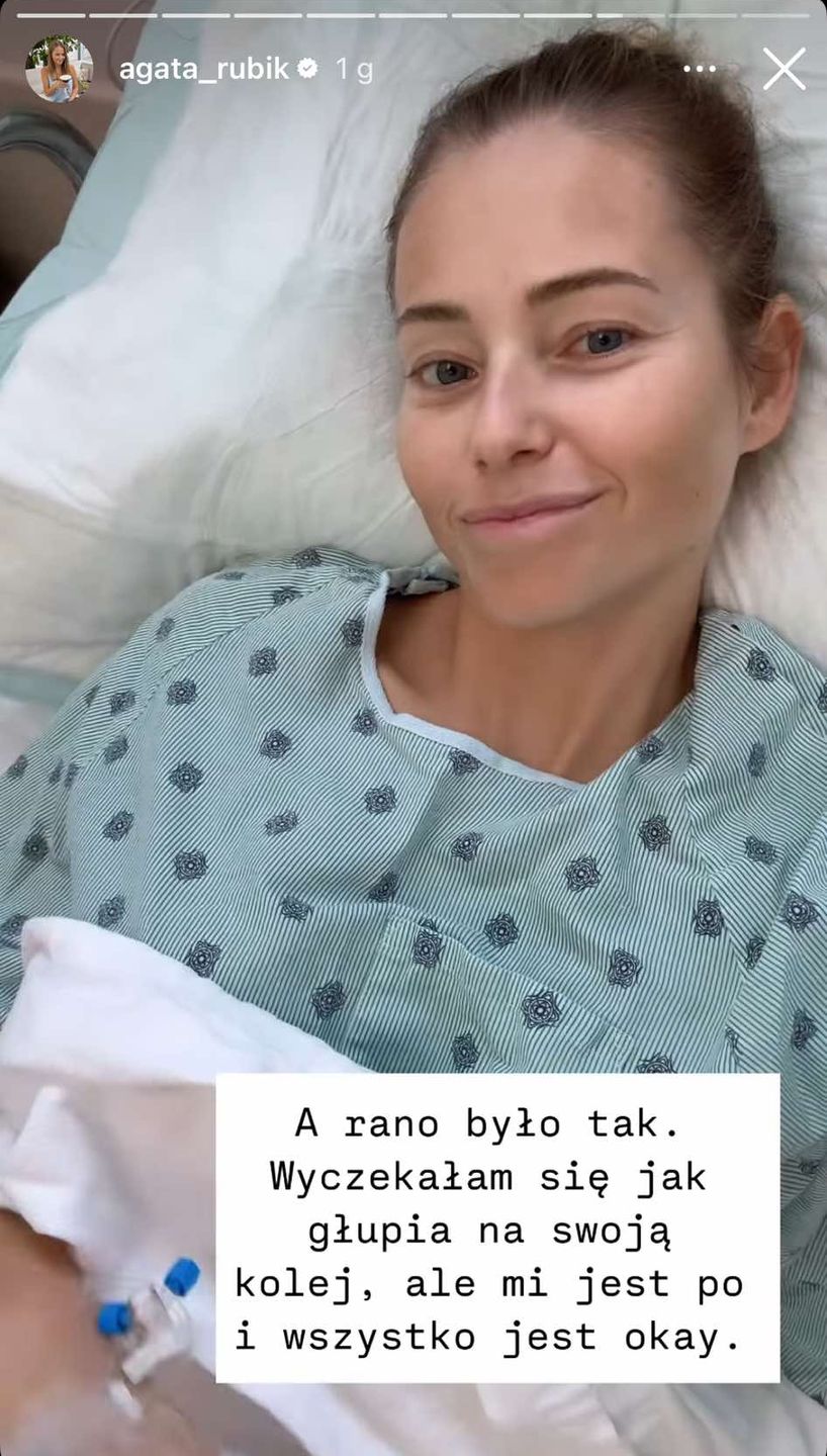 Agata Rubik przeszła badania
