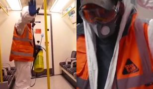 Banksy nie próżnuje. Przebrał się za pracownika odkażającego metro i je nieco "upiększył"