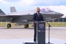 Uroczystość powitania samolotów F-35