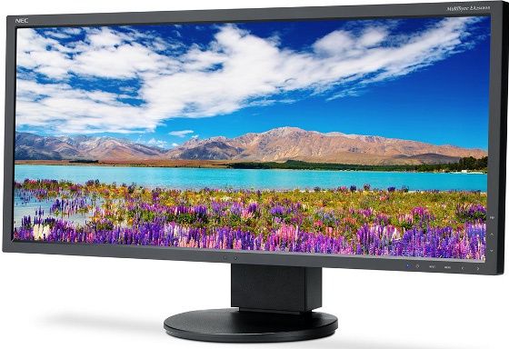 nec multisync ea294wmi monitor 29-cali ips led wygląd ekran przód