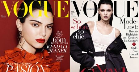 Kendall Jenner na CZTERECH okładkach "Vogue'a"