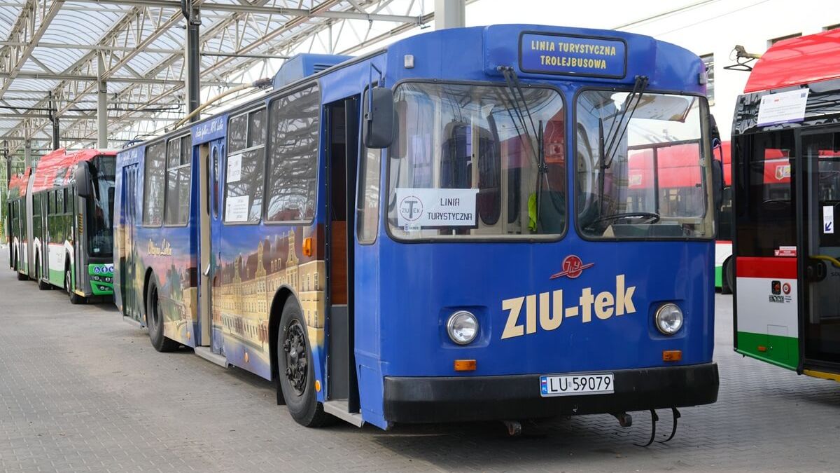 Zabytkowy trolejbus Ziutek należący do MPK Lublin