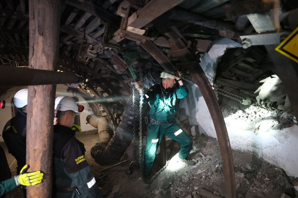 Odkrycie w kopalni Guido. Znaleźli go 320 metrów pod ziemią