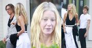Wolna od makijażu Gwyneth Paltrow mknie do modnej knajpki w Beverly Hills. Towarzyszyli jej mąż i NASTOLETNI SYN (ZDJĘCIA)