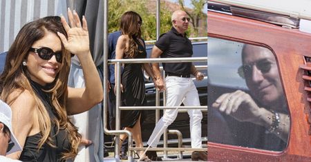 Odstawieni Jeff Bezos i Lauren Sanchez meldują się w Wenecji po tym, jak dotarli tam prywatnym HELIKOPTEREM