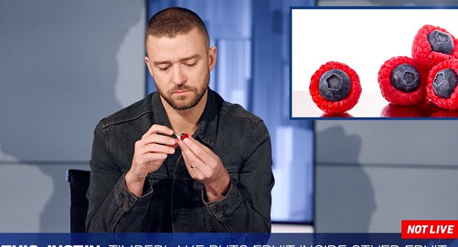Justin Timberlake w reklamie Bai tworzy nowy owoc „braspberry” (wideo)
