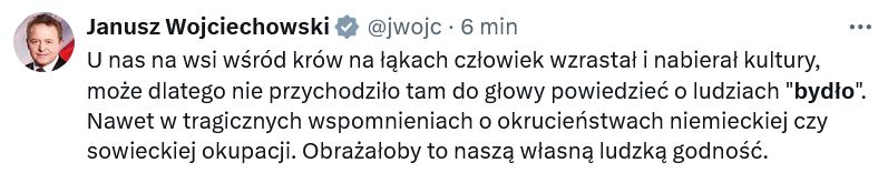 Wpis na platformie X