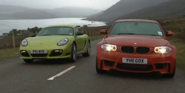 Porsche Cayman R vs BMW 1M