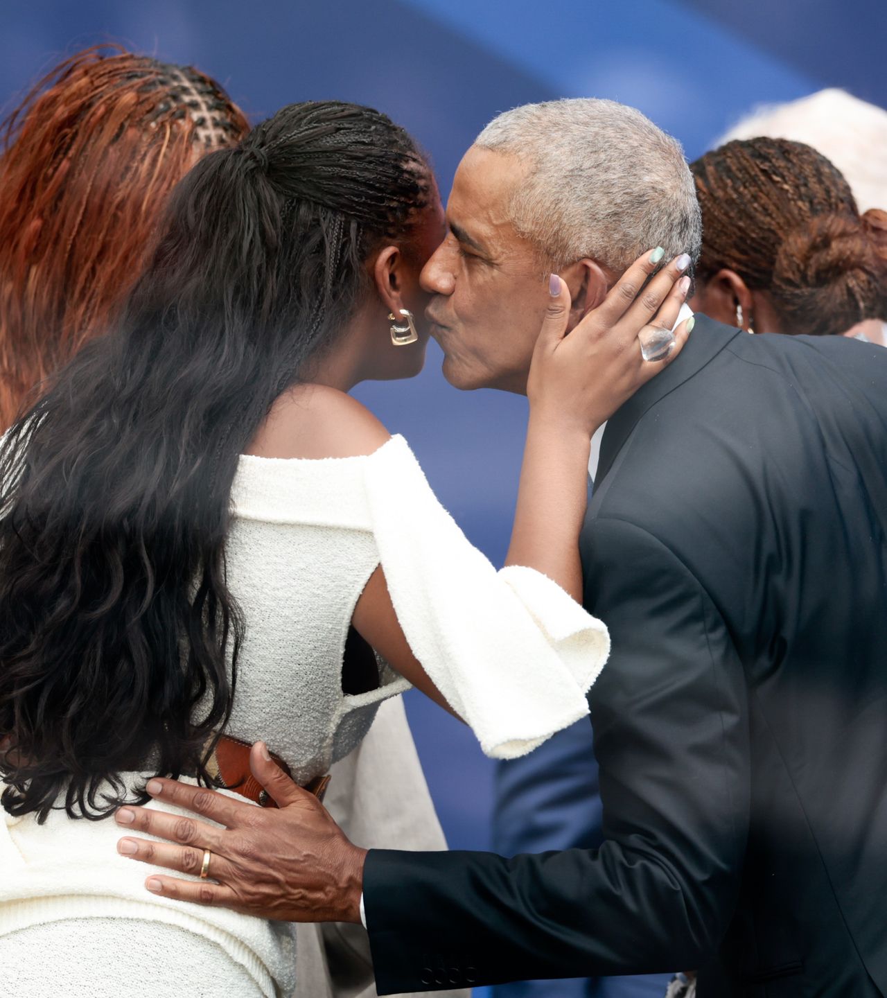 Sasha Obama i Barack Obama