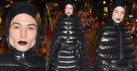 Zmarznięty (?) Ezra Miller walczy o uwagę na premierze
