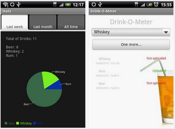 Drink-O-Meter - notuj z Androidem, ile pijesz