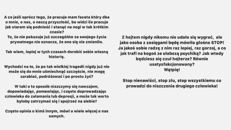 Magdalena Stępień odgraża się hejterom, Ma dość pomówień