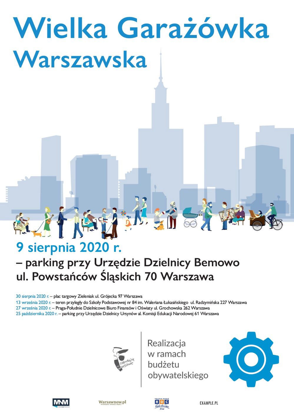 Warszawa. Garażówki warszawskie w różnych dzielnicach