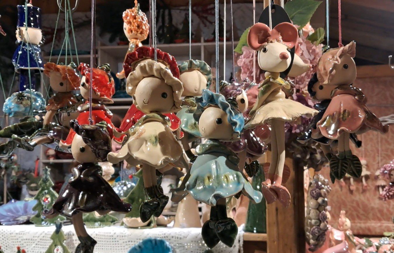 Urocze ozdoby świąteczne obecne są na wielu stoiskach