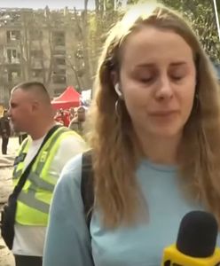 Dziennikarka rozpłakała się na wizji. Poruszające sceny w Kijowie
