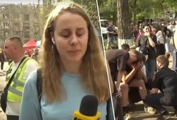 Dziennikarka rozpłakała się na wizji. Poruszające sceny w Kijowie