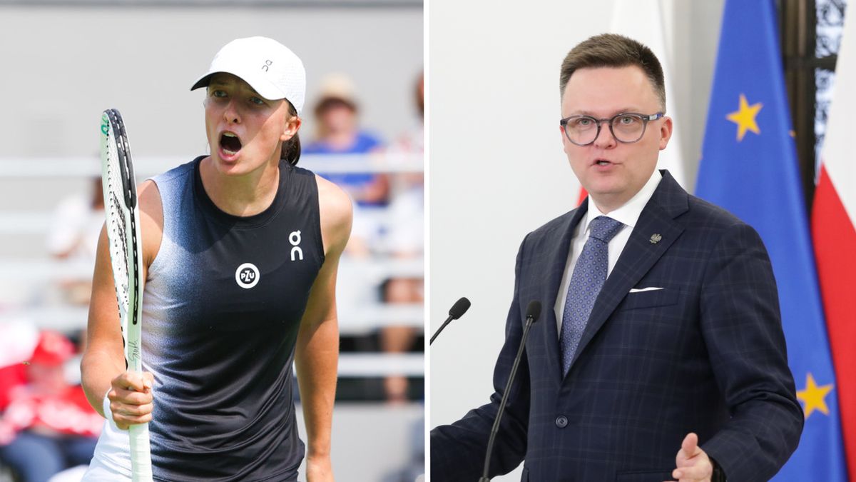 Na zdjęciu od lewej: Iga Świątek i Szymon Hołownia