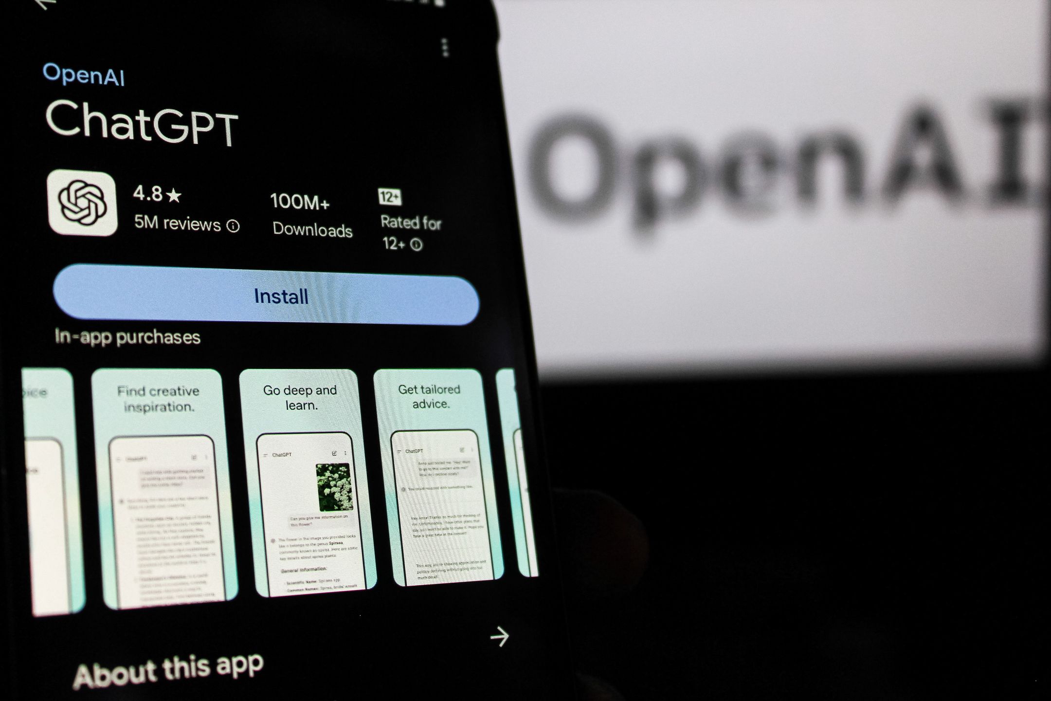 INDONESIA - 2024/12/04: In this photo illustration, a Chat GPT AI logo is displayed on a smartphone with an Open AI logo in the background. (Photo Illustration by Algi Febri Sugita/SOPA Images/LightRocket via Getty Images)