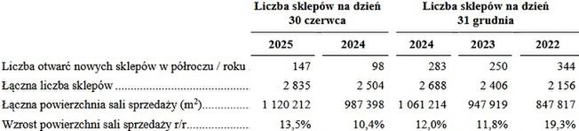 Wyniki Dino Polska w 2025 r.