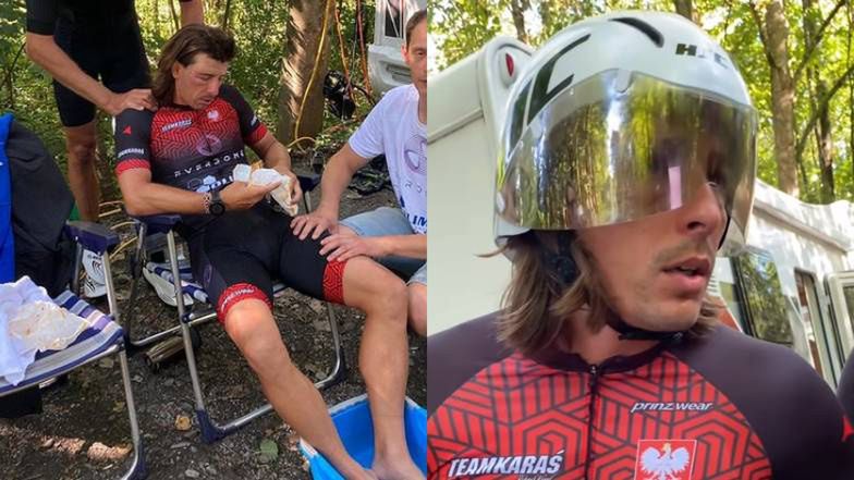 Robert Karaś walczy w dziesięciokrotnym Ironmanie i z... osami!