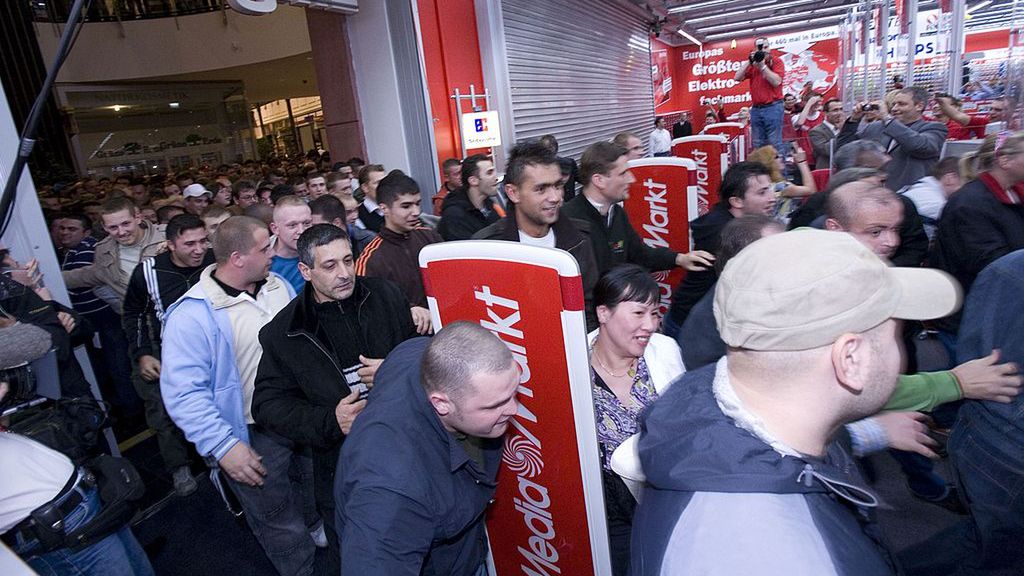 Otwarcie sklepu Media Markt w Berlinie w 2010 r. 