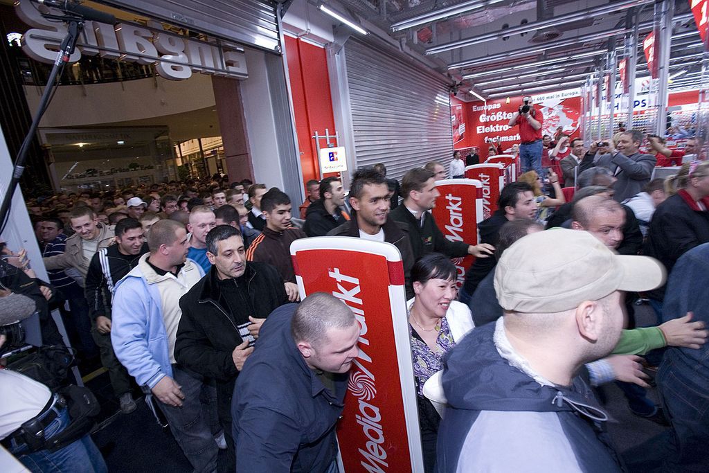 Otwarcie sklepu Media Markt w Berlinie w 2010 r. 