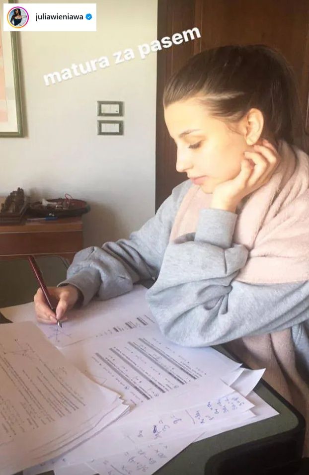 Julia Wieniawa przed maturą
