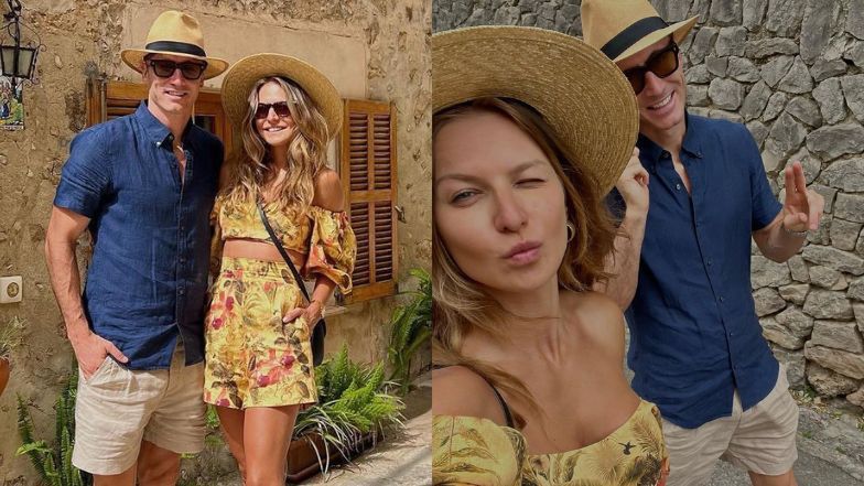 Anna i Robert Lewandowscy w letnich stylizacjach pozdrawiają z gorącej Majorki, zwiedzając malownicze miasteczko 