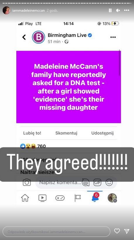 Polka twierdzi, że jest zaginioną Madeleine McCann