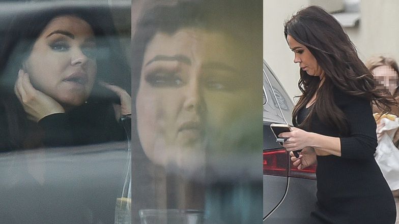 Sylwia Bomba załatwia sprawunki na mieście