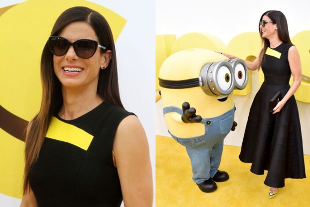 Sandra Bullock pozuje z Minionkami!