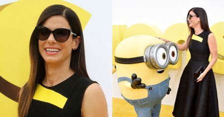 Sandra Bullock pozuje z Minionkami!