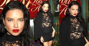 "Drapieżna" Adriana Lima eksponuje stanik na imprezie rapera