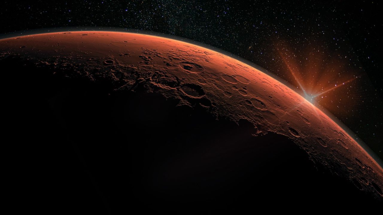 Sun Beyond Mars