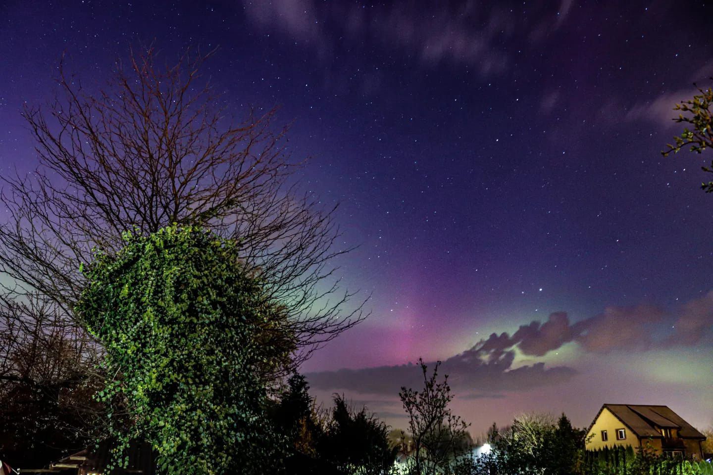 Zorza polarna nad Polską